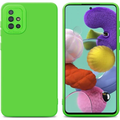 Afbeelding van Cadorabo Hoesje geschikt voor Samsung Galaxy A51 4G / M40s in Fluid GROEN Beschermhoes gemaakt van flexibel TPU silicone Cover Case