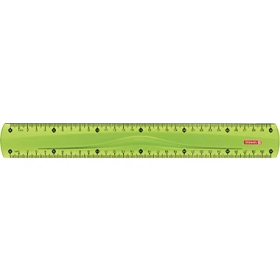 Afbeelding van Brunnen Colour Code liniaal voor linkshandigen en rechtshandigen, 15 cm, verschillende kleuren 30 groen/kiwi