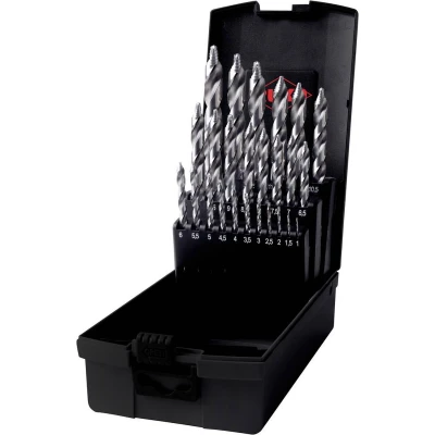 Afbeelding van RUKO 259215RO HSS G Spiraalboorset 25 delig DIN 338 Drievlakkige schacht 1 set(s)