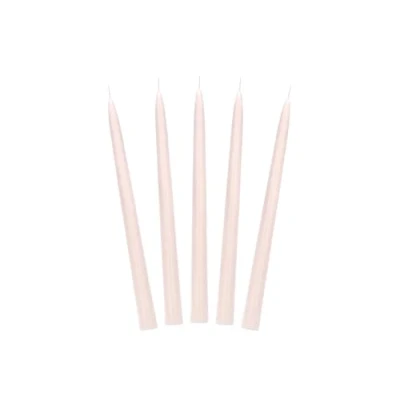 Afbeelding van PartyDeco Dinerkaarsen mat nude 24 cm 10 stuks