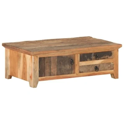 Afbeelding van vidaXL Salontafel 90x50x31 cm massief gerecycled hout