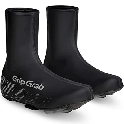 Afbeelding van GripGrab Ride Waterdichte Race Fiets Overschoenen Wielren Regen Fietsoverschoenen Zwart Unisex Maat XL (44/45)