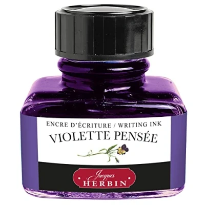 Afbeelding van Jacques Herbin 13077T inktfles, 30 ml, voor vulpen en roller, violet