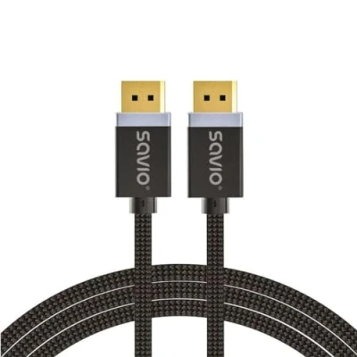 Afbeelding van Kabel DisplayPort Savio CL 166 Zwart 2 m