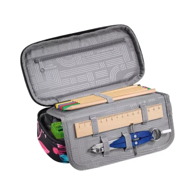 Afbeelding van Etui Coocazoo Floral Artnight voor 6 pennen