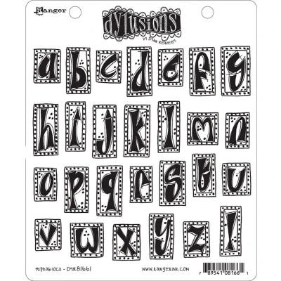 Afbeelding van Ranger Dylusions Cling Stamps Alphablock