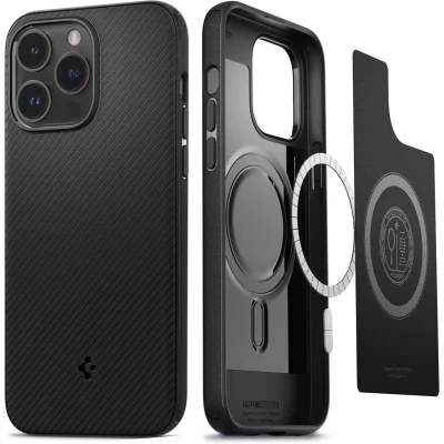 Afbeelding van Spigen Mag Armor Case hoesje voor iPhone 14 Pro zwart Magfit