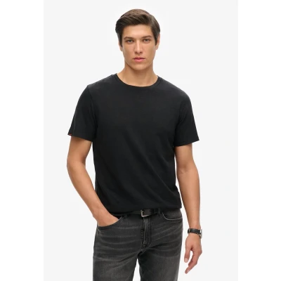 Afbeelding van Superdry CREW NECK SLUB Short Sleeved Tshirt basic, Heren, Maat: XXL, Black