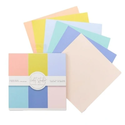 Afbeelding van Violet Studio Essential Collection Paperpad 15x15 cm Pastels