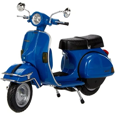 Afbeelding van NewRay Motorbike 42215 Vespa P200E 1978 Getrouwe reproductieschaal 1:12, Die Cast, blauw