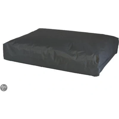 Afbeelding van Hondenkussen nylon grijs 100x70x15 cm EPS korrels