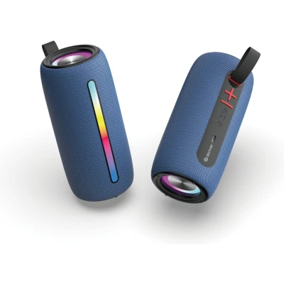 Afbeelding van Denver Bluetooth Speaker Draadloos Lichteffecten Muziek Box AUX TWS Pairing BTL360 Blauw