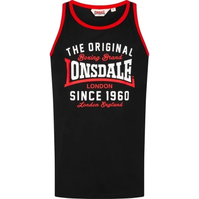 Afbeelding van Lonsdale Top, Heren, Maat: Medium, Black red white