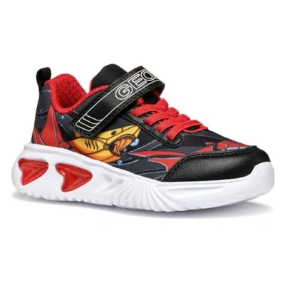 Afbeelding van Geox J Assister Boy B Sneakers voor jongens, Zwart/Geel