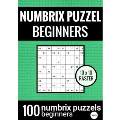 Afbeelding van Numbrix Puzzel Makkelijk voor Beginners Puzzelboek met 100 Puzzels NR.9