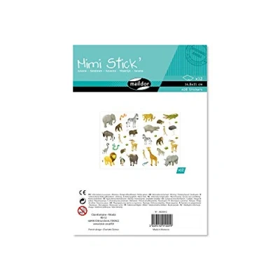 Afbeelding van Maildor AE009O Mimi Stick stickers, 12 vellen, 21 x 16 cm, savanne (408 stickers)