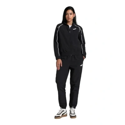 Afbeelding van Puma Woven Tracksuit cl Dames trainingspak Black