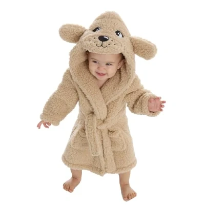 Afbeelding van undercover lingerie Badjas met capuchon van zacht fleece voor baby&#039;s/peuters, Sherpa puppy