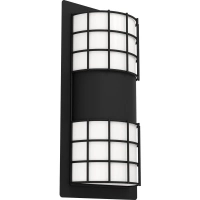 Afbeelding van EGLO Cistierna 2 Wandlamp Buiten E27 35 cm Zwart/Wit