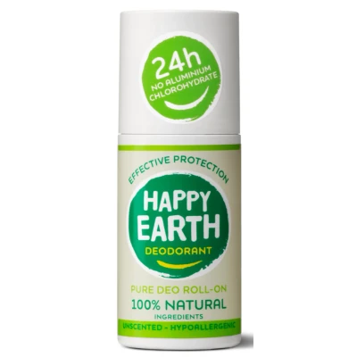 Afbeelding van 1+1 gratis: Happy Earth 100% Natuurlijke Deodorant Roller Unscented 75 ml