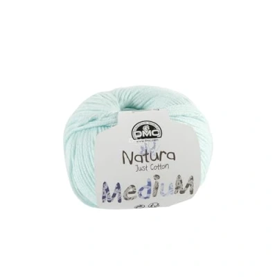 Afbeelding van DMC Natura Medium wollen bol, 100% katoen, kleur (137), blauw, 50 g