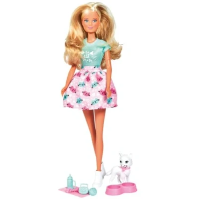 Afbeelding van SIMBA Steffi pop met kat + accessoires