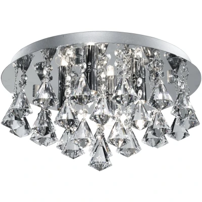Afbeelding van Plafond kroonluchter Hanna 35cm chroom met kristal 3304 4CC