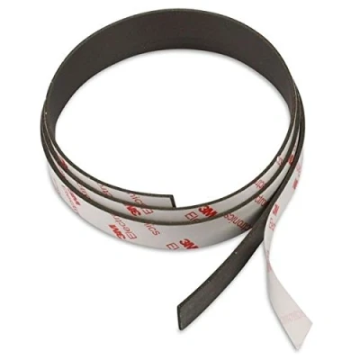 Afbeelding van Sterke neodymium magneetband (magneten4you) 1000 x 15 1,5 mm zelfklevende achterkant met 3M lijm sterk magnetisch + op maat te snijden 4 keer sterker dan normale magneetstrip