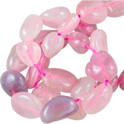 Afbeelding van Rozenkwarts Kralen (7.5 16 x 7.5 9 4 7 mm) 40 Stuks voor Sieraden Dreambeads