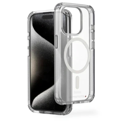 Afbeelding van Hama Mobielhoesje MagCase Extreme Bescherm Apple iPho (Apple iPhone 15 Pro), Smartphonehoes, Transparant