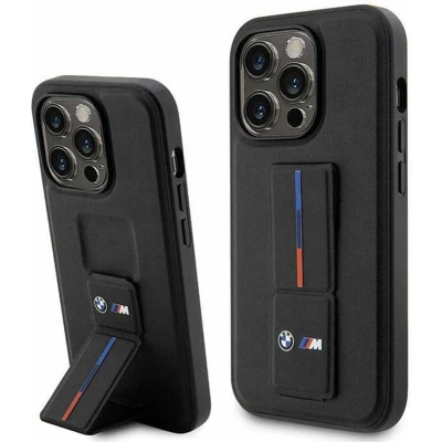 Afbeelding van BMW M Tricolor Grip Back Case Geschikt voor Apple iPhone 14 Pro Max (6.7&quot;) Zwart