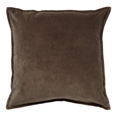 Afbeelding van Dutch Decor CAITH Sierkussen 50x50 cm 100% katoen velours lekker zacht Chocolate Martini donkerbruin