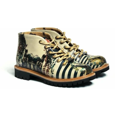 Afbeelding van GOBY Paris Enkellaarsjes Damesboots Laarzen Hoge kwaliteit Handmade Maat 38