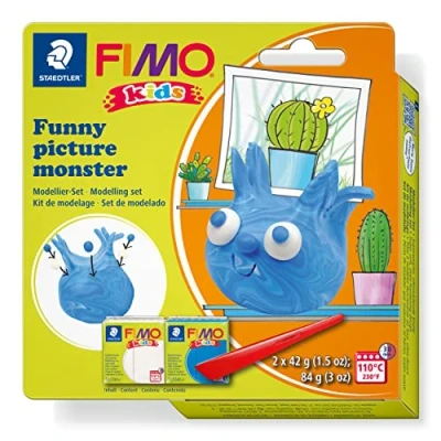 Afbeelding van Fimo kids funny kits set &#039;funny picture monster&#039;