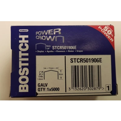 Afbeelding van Bostitch Nietjes Stcr5019, 6 Mm, Doos Van 5.000