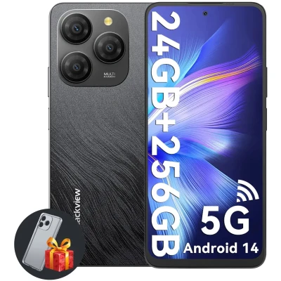 Afbeelding van Blackview Shark 9 5G Smartphone 24(8+16)GB+256GB 6,7 inch Android 14 NFC 50MP Camera Zwart