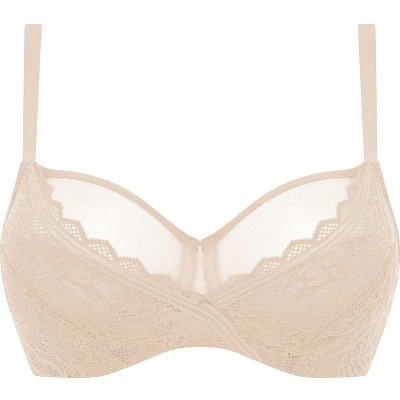 Afbeelding van Chantelle Floral Touch VERY Covering Beugel BH, Dames, Maat: 80F, Golden beige