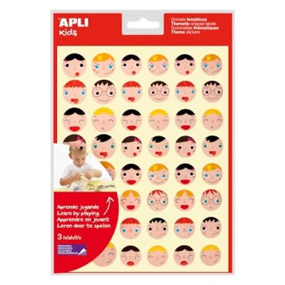 Afbeelding van APLI Kids Emotie Gezichten Stickers