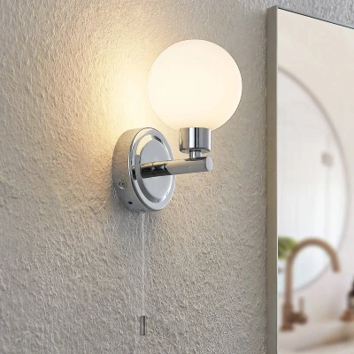 Afbeelding van Lindby Zaniba wandlamp, chroom