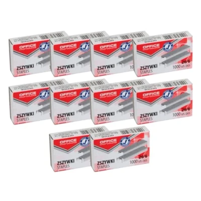 Afbeelding van OFFICE PRODUCTS 18072439 19 nietjes standaard 26/6, 10.000 stuks, zilver