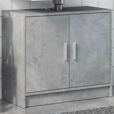 Image de vidaXL Armoire d&#039;évier gris béton 63x29x55 cm bois d&#039;ingénierie848097