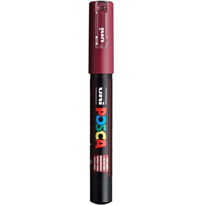 Afbeelding van Uni POSCA paintmarker PC 1MC, 0,7 mm, wijnrood