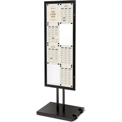 Afbeelding van Outdoor Menustandaard Zwart 8 X A4 Enkelzijdig Syna SCPF8XA4C9005 Horeca &amp; Professioneel