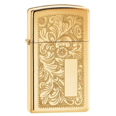 Afbeelding van Zippo aansteker Venetian Brass Slim