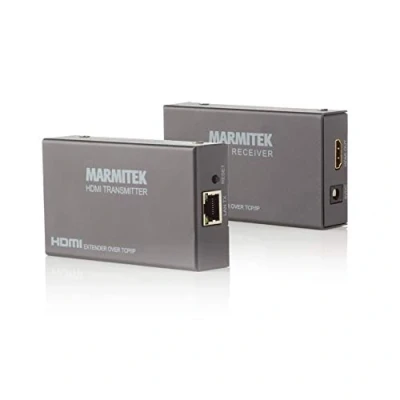 Image de Marmitek MegaView 90 extendeur HDMI extender via 1 câble CAT 5e / 6 ou réseau (IP LAN) Full HD 1080P 100 120 m récepteurs supplémentaires possibles sur existant écrans multiples.