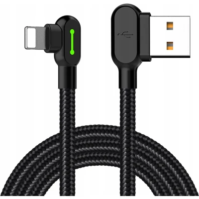 Afbeelding van Mcdodo® Button iPhone naar USB Kabel 90 Voor Lightning 2m