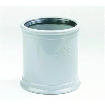 Afbeelding van Dyka Overschuifmof met rubber manchetverbinding klasse 41 PVC grijs keurmerk BRL52100/BRL52200 110mm