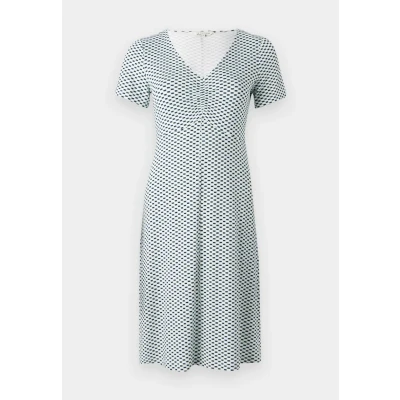 Afbeelding van TOM Tailor EASY Dress Jerseyjurk, Dames, Maat: 34, Green white