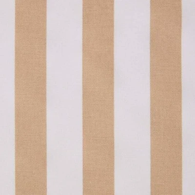 Afbeelding van Homescapes stof per meter beige witte brede strepen 150 cm breed