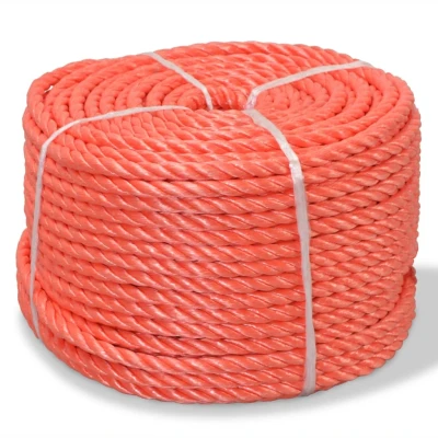Afbeelding van Touw gedraaid 14 mm 250 m polypropyleen oranje